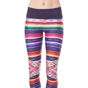 Goldsheep Southwest Rainbow Striped Leggings - Size Small